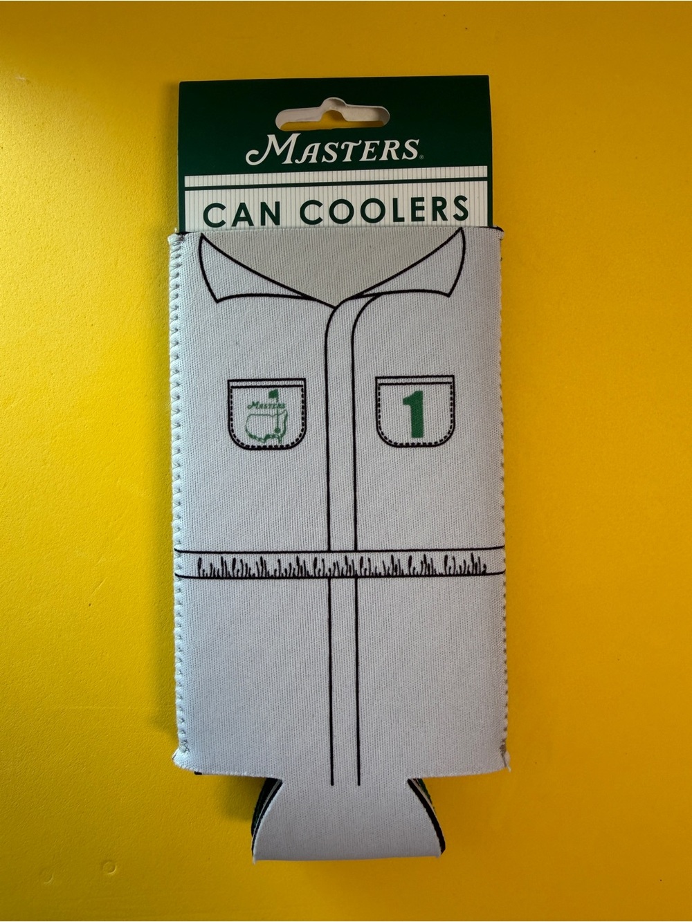 [NWT] Masters Tournament Can Cooler Set - Green Logo & Caddie Jumpsuit